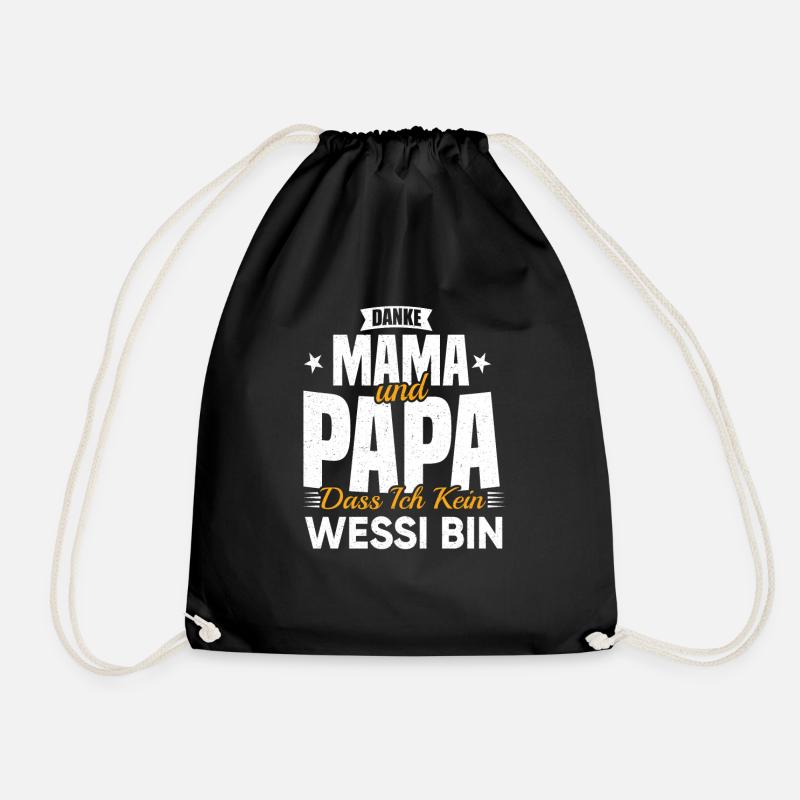 Funny East German Gift Funny Saying West Germany - Turnbeutel - Schwarz
