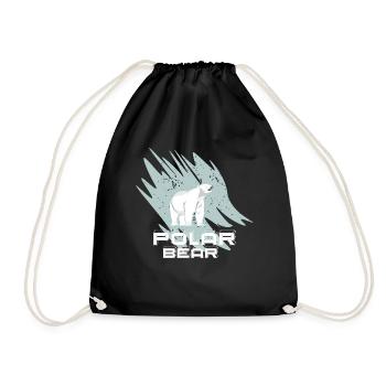 Ours polaire - Sac de sport léger - noir - Devant