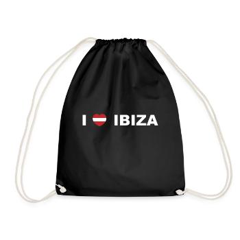 I love ibiza / Ibiza Tapes / Bumsti resignation - Drawstring Bag - black - Front