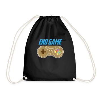 Hero Star Superhero Cartoon Comic Game Gift - Drawstring Bag - black - Front