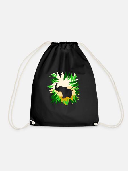 Éléphant désert éléphant nain éléphant forêt éléphant - Sac de sport léger - noir