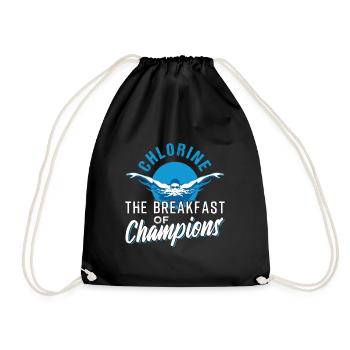 Nager natation amateur de sport - Sac de sport léger - noir - Devant