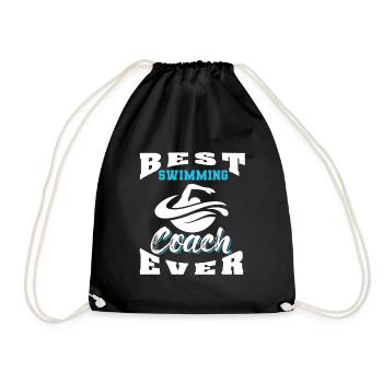 Nager natation amateur de sport - Sac de sport léger - noir - Devant