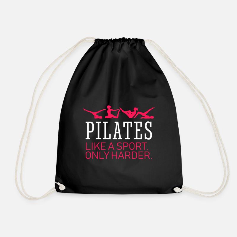 Pilates comme un exercice sportif drôle - Sac de sport léger - noir