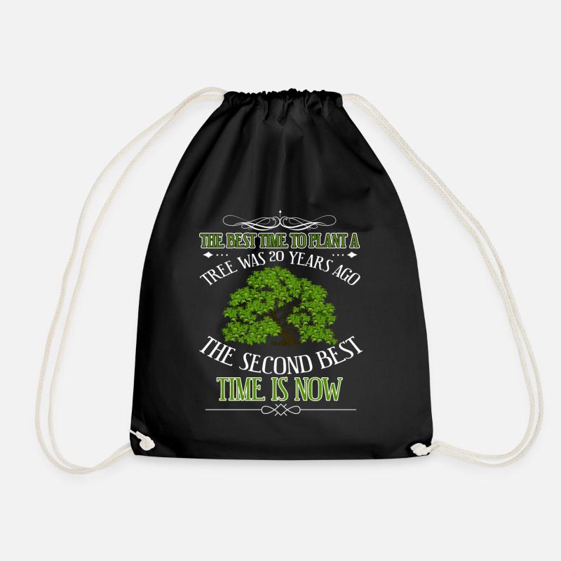 The Best Time To Plant A Tree - Turnbeutel - Schwarz