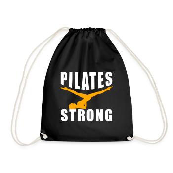 Cadeau d'entraînement intense pour l'exercice Pilates - Sac de sport léger - noir - Devant