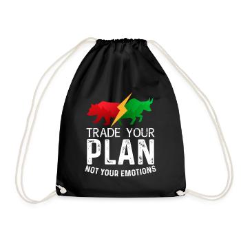 Tradez votre plan et non vos émotions - Sac de sport léger - noir - Devant