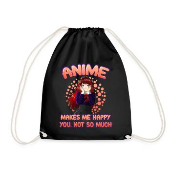 Anime drôle disant otaku senpai cadeau geek - Sac de sport léger - noir - Devant