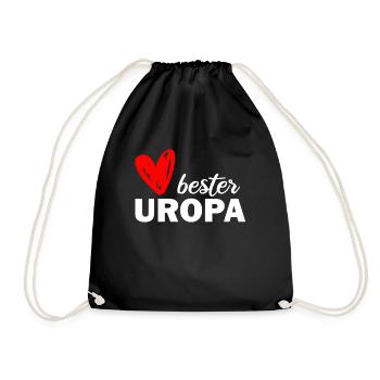 Der beste Uropa der Welt - Turnbeutel - Schwarz - Vorne