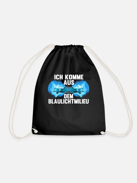 Lustig Polizei Cop Polizist Beruf Spruch Geschenk - Turnbeutel - Schwarz