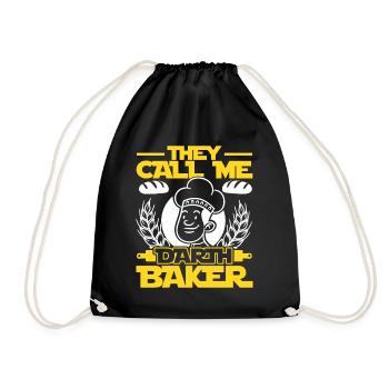 They Call Me Darth Baker - Drawstring Bag - black - Front