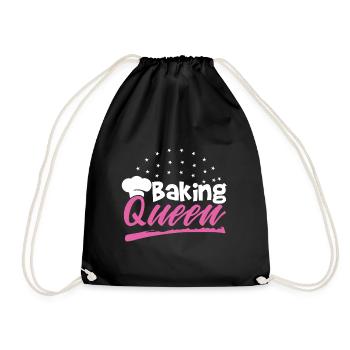 Baking Queen - Turnbeutel - Schwarz - Vorne