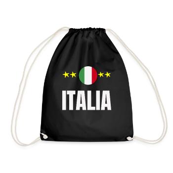 Italia Love Country Love Gift Idea Cool Design - Turnbeutel - Schwarz - Vorne