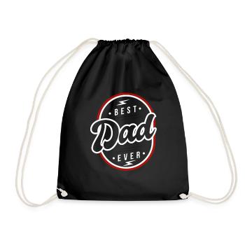Best Dad Cool Father's Day Gift idea Shirt Design - Turnbeutel - Schwarz - Vorne