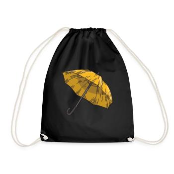 Cool Yellow Umbrella Academia Shirt Gift Idea - Turnbeutel - Schwarz - Vorne