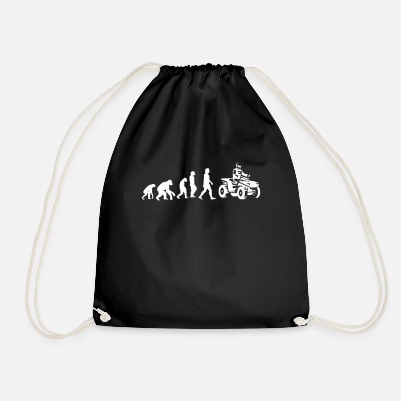 Evolution Quad T-Shirt Coole Geschenkideen - Turnbeutel - Schwarz