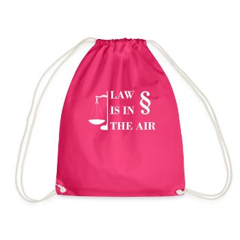 Cooles Law Is In The Air Shirt Geschenk - Turnbeutel - Fuchsia - Vorne