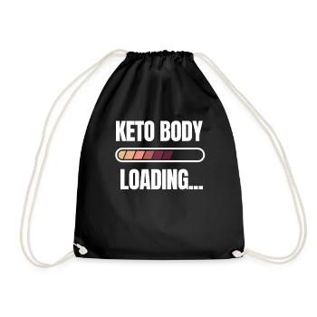 Cool Keto Body Loading Shirt Cadeau - Sac de sport léger - noir - Devant