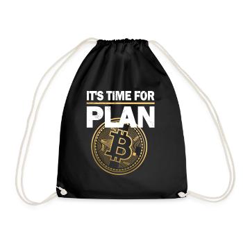 Crypto Bitcoin It’s time for Plan B Cadeau - Sac de sport léger - noir - Devant