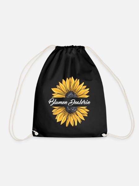 Damen Blumen Dealerin Floristin Gärtnerin Geschenk - Turnbeutel - Schwarz