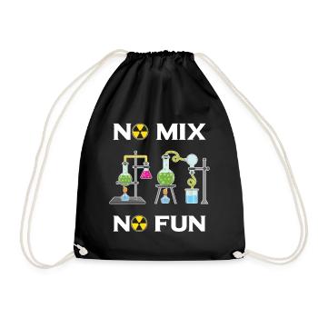 No Mix No Fun Labor Chimie T-shirt Science - Sac de sport léger - noir - Devant
