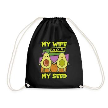 Pregnant My Wife Stole My Gender Reveal Baby - Drawstring Bag - black - Front