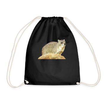 Klippschliefer - Schliefer - Wüstenschliefer - Sac de sport léger - noir - Devant