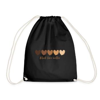 Black Lives Matter Melanin Kings Queens - Sac de sport léger - noir - Devant