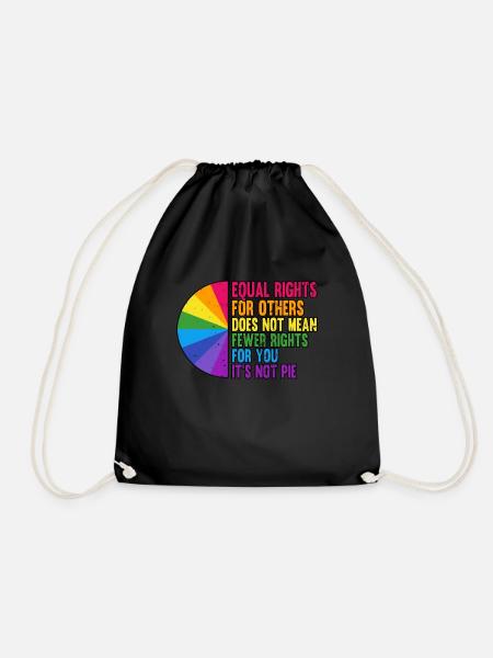 Equal Rights For Others LGBT Bi Pride Month - Turnbeutel - Schwarz