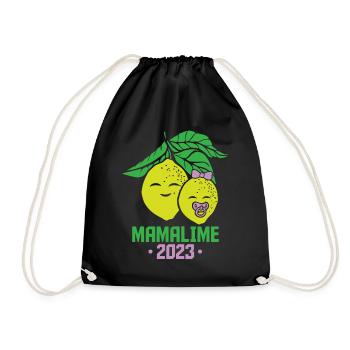 Mamalime 2023 Pregnancy Mother Mama 2023 - Turnbeutel - Schwarz - Vorne