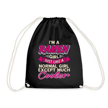 I'm a ramen girl - Turnbeutel - Schwarz - Vorne