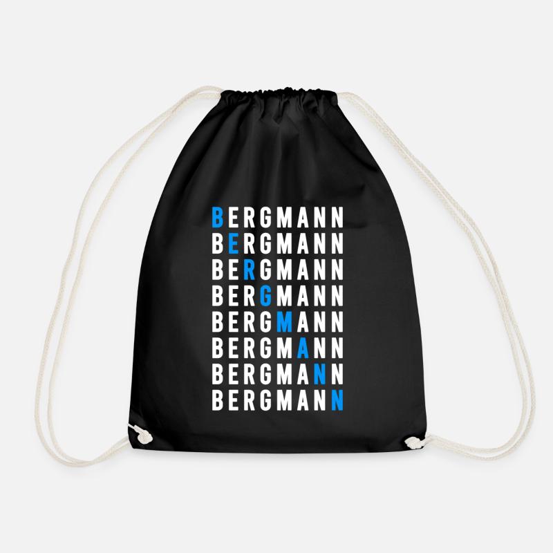 Bergmann - Turnbeutel - Schwarz