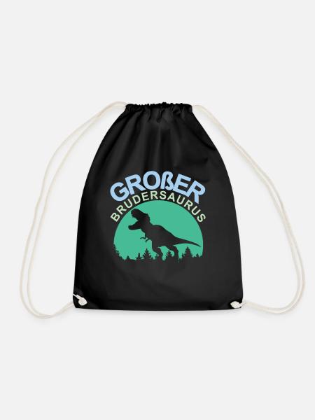 Großer Bruder Brudersaurus - Turnbeutel - Schwarz
