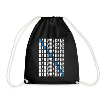 Handwerker - Turnbeutel - Schwarz - Vorne