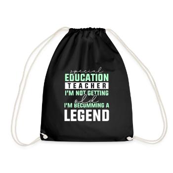 Special education teacher Im not getting old - Turnbeutel - Schwarz - Vorne