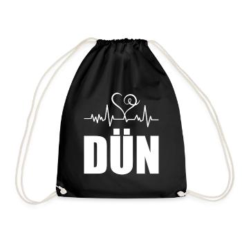 Heartbeat Dün - Turnbeutel - Schwarz - Vorne