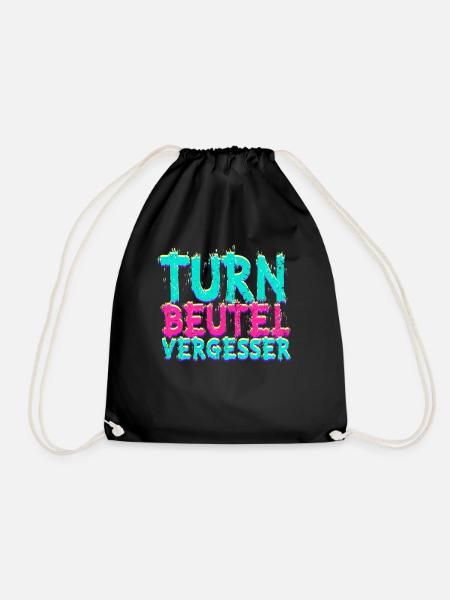 Techno Musik Turnbeutelvergesser - Turnbeutel - Schwarz