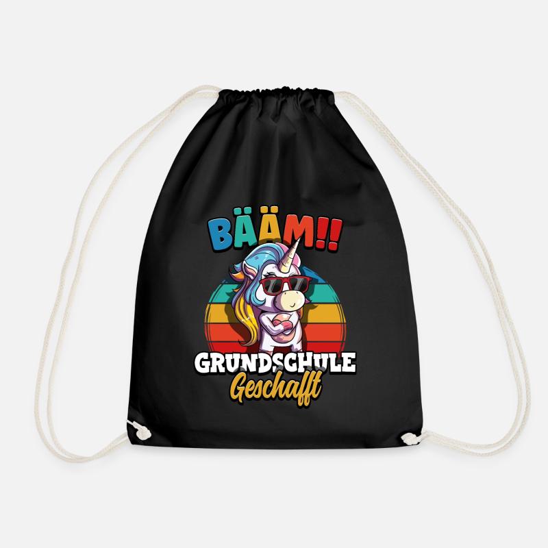 Bääm Grundschule Geschafft - Turnbeutel - Schwarz