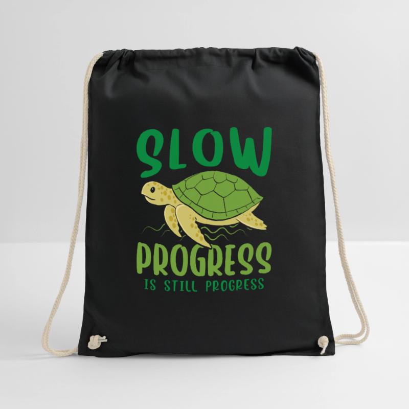 Slow progress is still progress Turnbeutel
