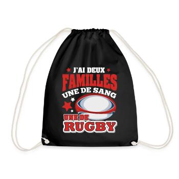 Homme Humour joueur rugby cadeau Rugby - Sac de sport léger - noir - Devant