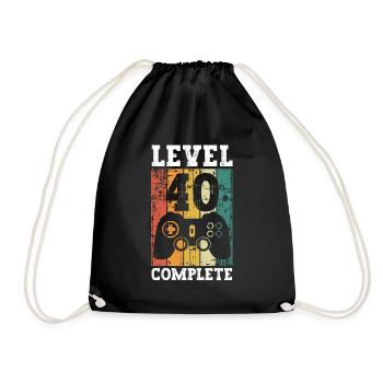 Il y a 40 ans, j’étais le 40 le plus rapide. - Sac de sport léger - noir - Devant