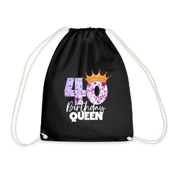 Il y a 40 ans, j’étais le 40 le plus rapide. - Sac de sport léger - noir - Devant