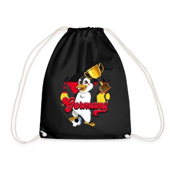 Allemagne Football - Sac de sport léger - noir - Devant
