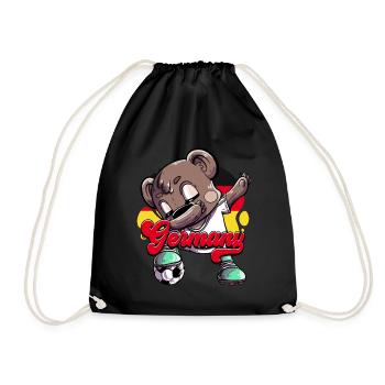 Allemagne Football - Sac de sport léger - noir - Devant