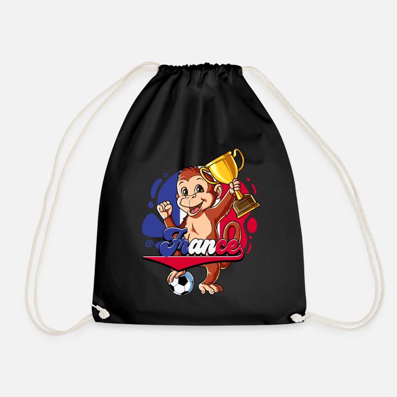 France Football - Drawstring Bag - black