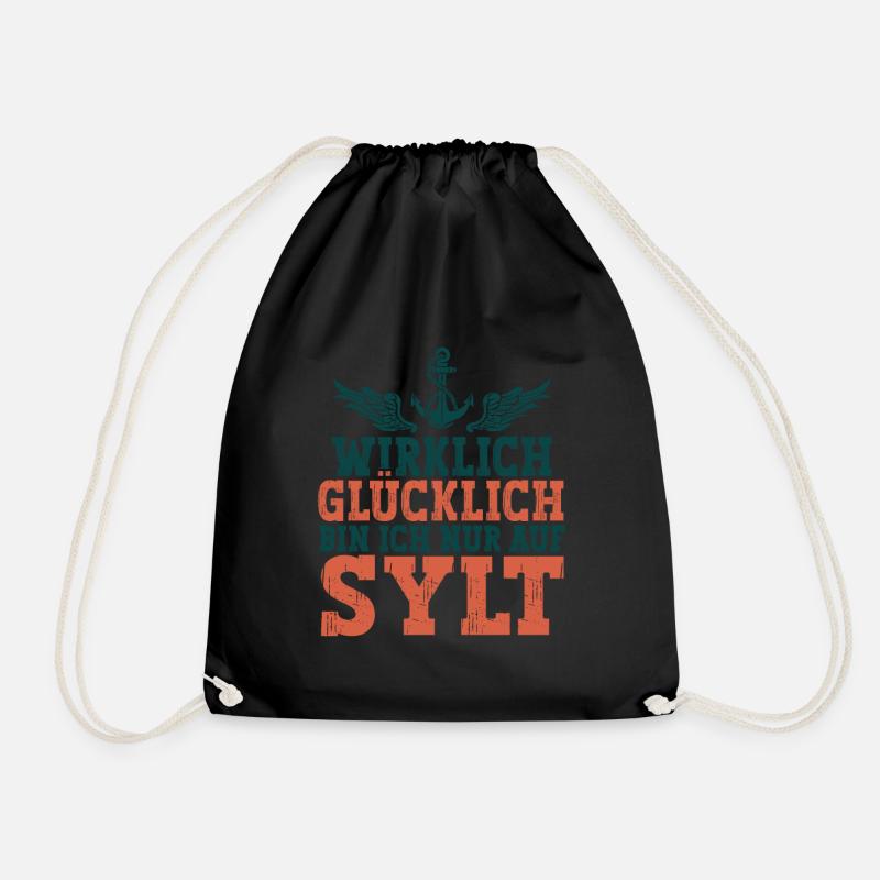 Sylt - Turnbeutel - Schwarz