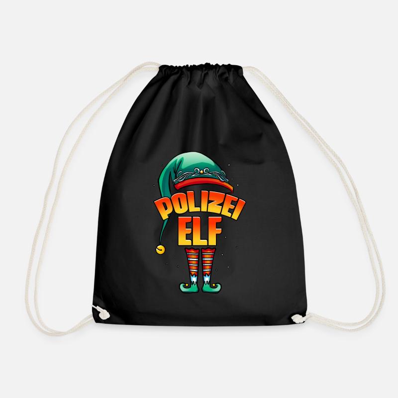 Polizist Polizei - Turnbeutel - Schwarz