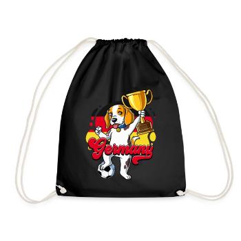 Allemagne Football - Sac de sport léger - noir - Devant