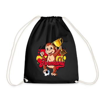Germany Football - Drawstring Bag - black - Front