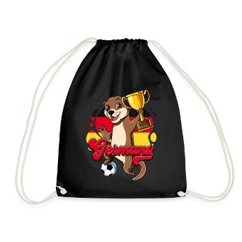 Allemagne Football - Sac de sport léger - noir - Devant